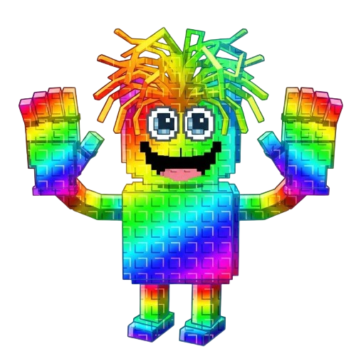 Rainbow Spaghetti Tualetti